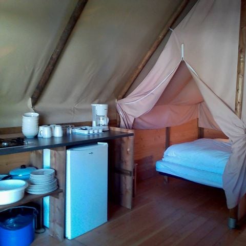 TENTE TOILE ET BOIS 5 personnes - LODGE AMAZONE