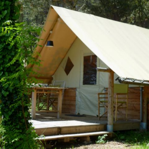 TENTE TOILE ET BOIS 5 personnes - LODGE AMAZONE