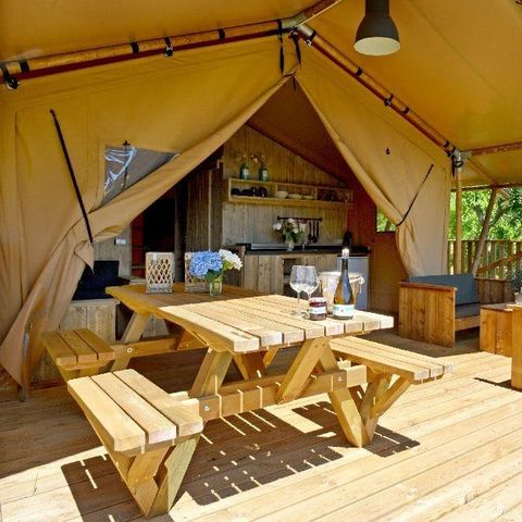 CANVAS AND WOOD TENT 4 people - LODGE