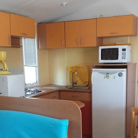 MOBILHOME 6 personnes - CAMPING ACAPULCO MH 3 chambres standard (mobil-home de +12ans) Terrasse bois non couverte  30m²