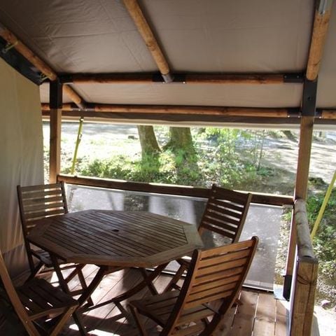 TENTE TOILE ET BOIS 5 personnes - LODGE MOKORO (SANS SANITAIRES)