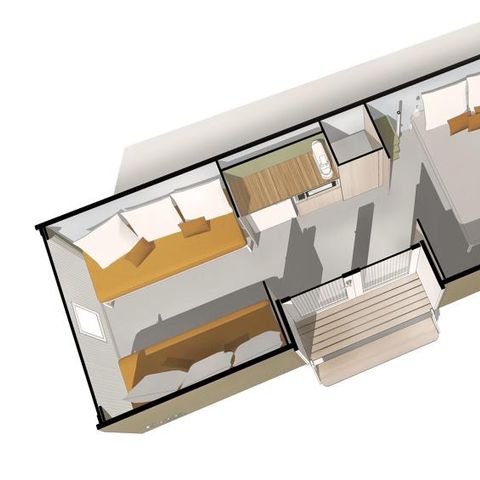 MOBILHOME 4 personas - Coco Sweet (sin instalaciones sanitarias)