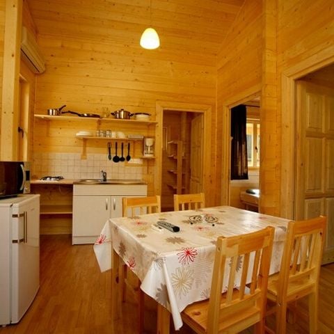 CHALET 4 personnes - Chalet Romarin 2 chambres avec climatisation et TV