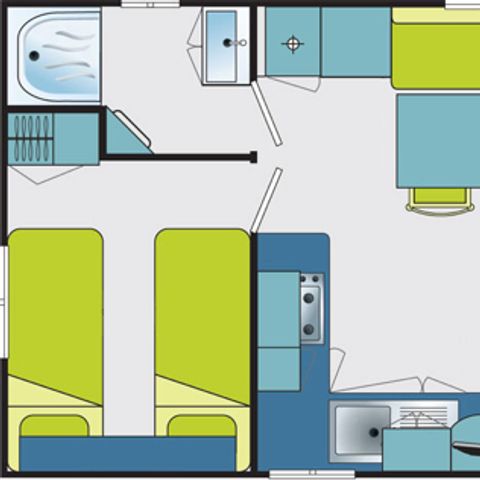 MOBILHEIM 4 Personen - Mobilheim 4 personen