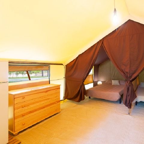 Lodge 4 Personen - Ecolodge ohne Sanitäranlagen für 4 Pers. (2 Zimmer)