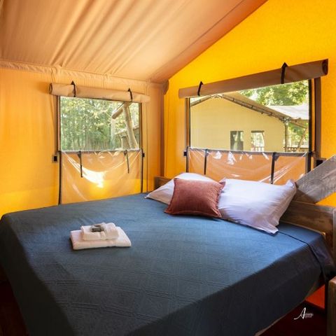 Bungalowtent 5 personen - Luxe Lodge 4/5 personen in zone L