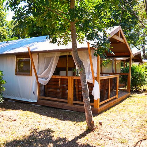 CANVAS AND WOOD TENT 5 people - Lodge Cottu Tent