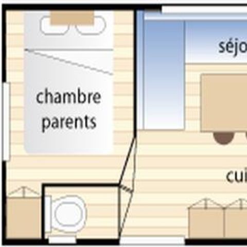 MOBILHOME 5 personas - LIZERT STANDARD 29 m² (29 sq. ft.)