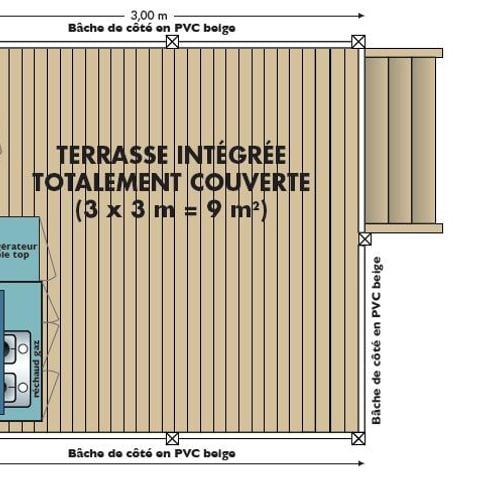 CASA MOBILE 5 persone - Vacanciale 20 m² - 2 camere senza bagno