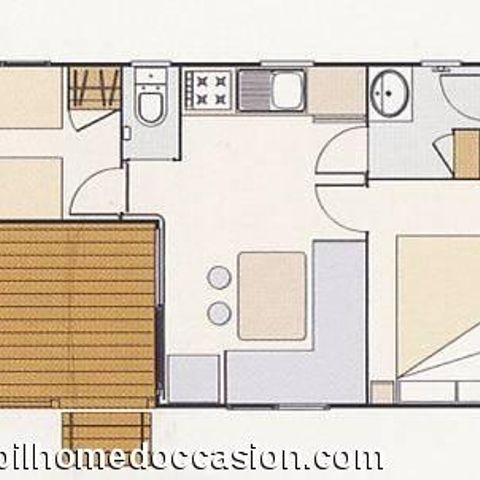 MOBILHOME 4 personas - Estándar + 26 m² - 2 habitaciones