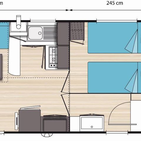 MOBILHOME 4 personas - Panorámica