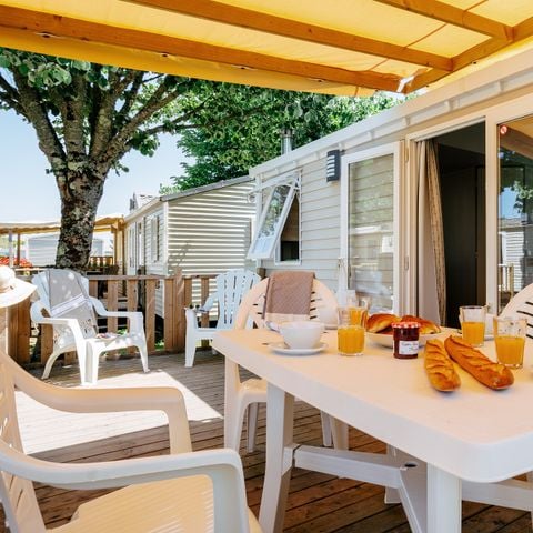 MOBILHOME 6 personnes - Mobil-home | Comfort XL | 3 Ch. | 6 Pers. | Terrasse Surélevée | Clim.