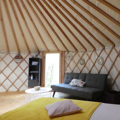 UNIEKE ACCOMMODATIE 4 personen - Scandinavische yurt - zonder sanitair - terras