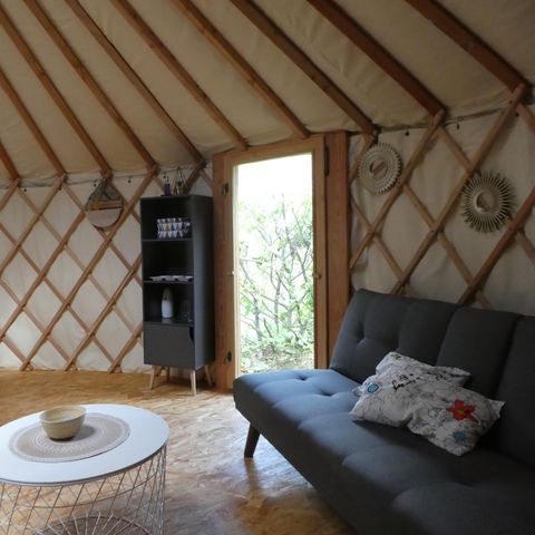 UNIEKE ACCOMMODATIE 4 personen - Scandinavische yurt - zonder sanitair - terras