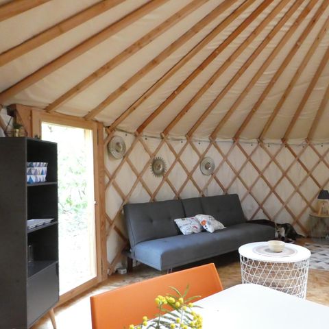 UNIEKE ACCOMMODATIE 4 personen - Scandinavische yurt - zonder sanitair - terras