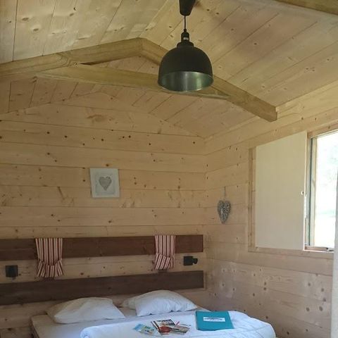 Chalet 2 personen - Houten hut zonder sanitair 16m2