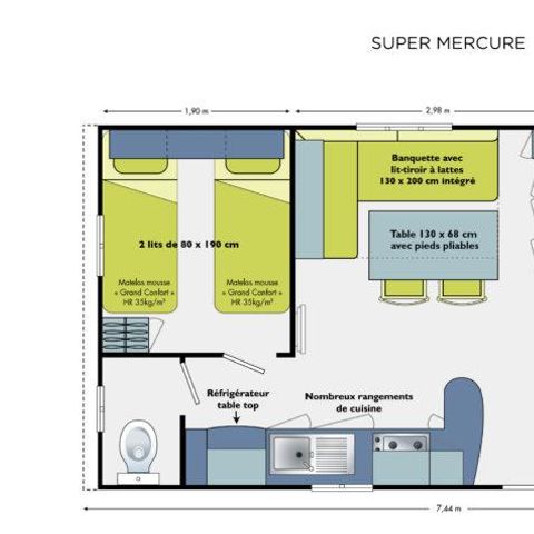 MOBILHEIM 4 Personen - USTOU