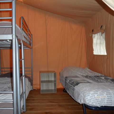 TENTE TOILE ET BOIS 5 personnes - Safari