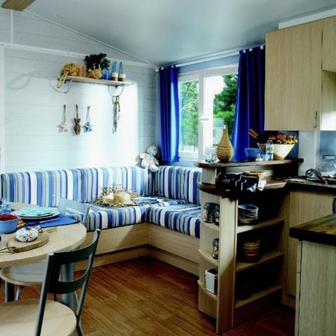 MOBILE HOME 4 people - PREMIUM package - 2 bedroom mobile home or chalet = bed linen + towels + cleaning