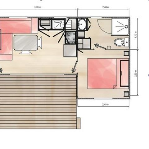 MOBILHOME 5 personas - VIOLETTE