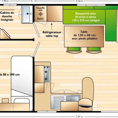 STACARAVAN 6 personen - DE LUCHT