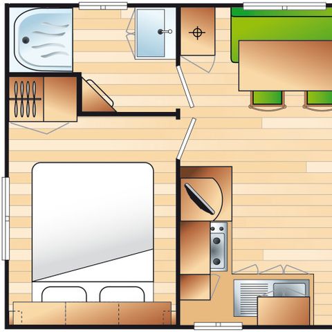 MOBILHEIM 4 Personen - LA GARIGUE