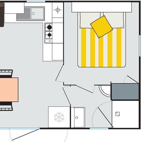 MOBILE HOME 6 people - 3 bedrooms