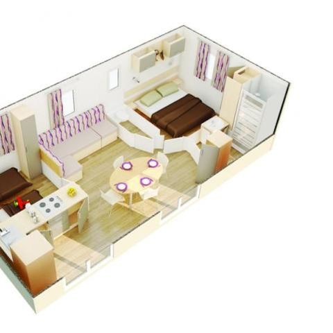 MOBILHOME 4 personas - Privilège - 2 habitaciones