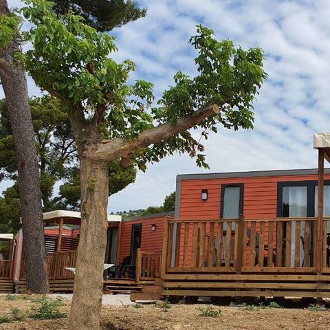 MOBILE HOME 6 people - Mobile home CONFORT PLUS 3 bedrooms 8.81mx4m (33m²) + air conditioning + dishwasher + terrace + tv