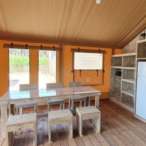 TENDA IN TELA E LEGNO 6 persone - Eco-Lodge WOODY 3 camere da letto