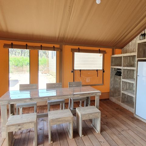 TENTE TOILE ET BOIS 6 personnes - Eco-Lodge WOODY 3 chambres