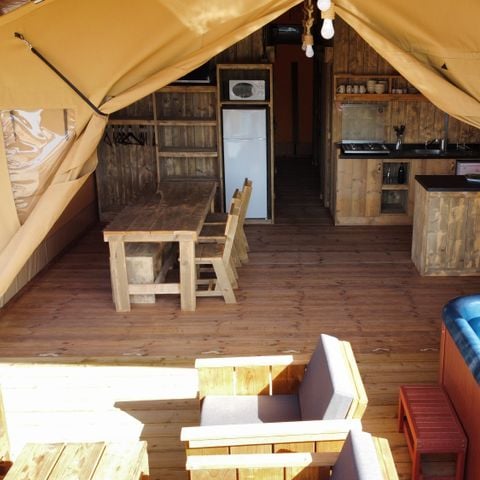 TENDA IN TELA E LEGNO 6 persone - Eco-Lodge WOODY 3 camere da letto