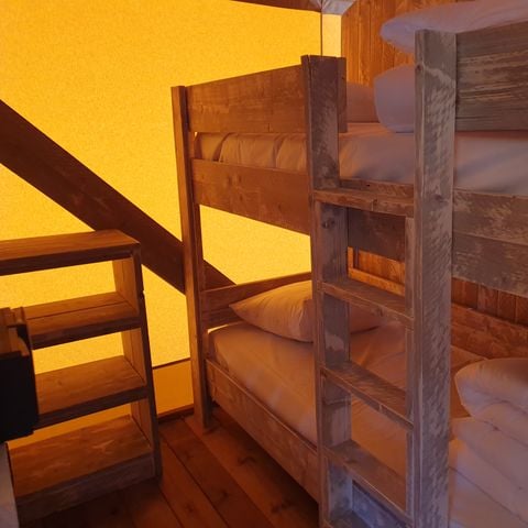 TENDA IN TELA E LEGNO 6 persone - Eco-Lodge WOODY 3 camere da letto