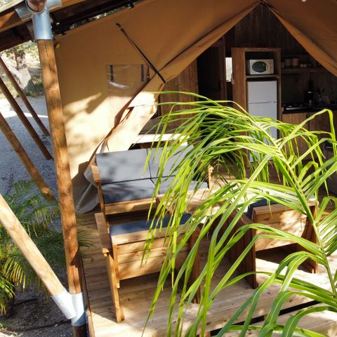 CANVAS AND WOOD TENT 4 people - WOODY Eco-Lodge 2 bedrooms