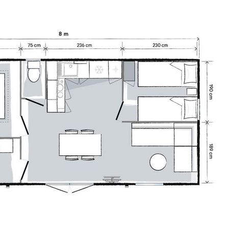 CASA MOBILE 4 persone - Casa mobile Premium Plus 31m2 - 2 camere da letto