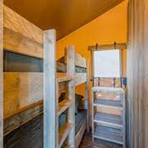 BUNGALOWZELT 4 Personen - Safari-Zelt (2 Schlafzimmer,WC/SDB)