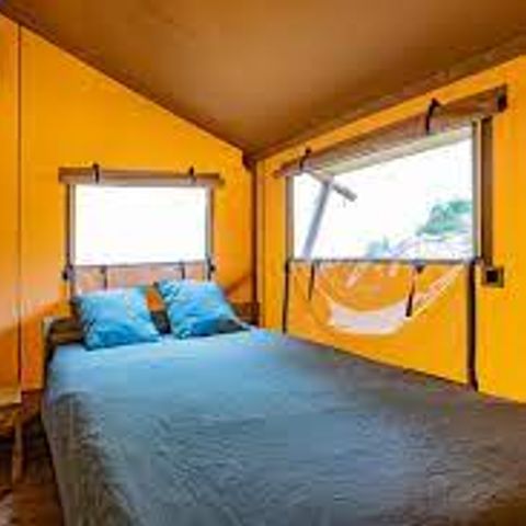 BUNGALOWZELT 4 Personen - Safari-Zelt (2 Schlafzimmer,WC/SDB)