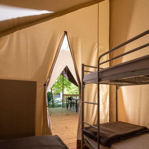 UNUSUAL ACCOMMODATION 5 people - Lodge tent WITH sanitary facilities