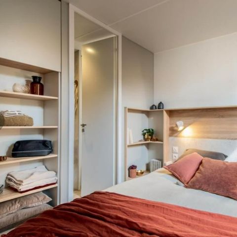 Stacaravan 6 personen - Lodge Luxe Panoramazicht 2 tot 6 pers. met airconditioning Plancha