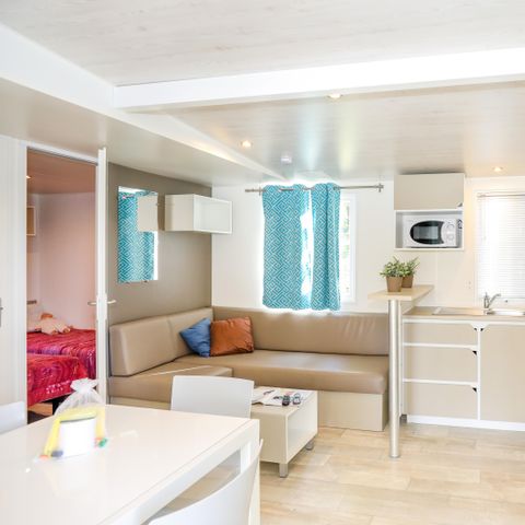 CASA MOBILE 6 persone - Casa mobile Flower Premium 32m² - 3 camere da letto + lavastoviglie + TV + terrazza