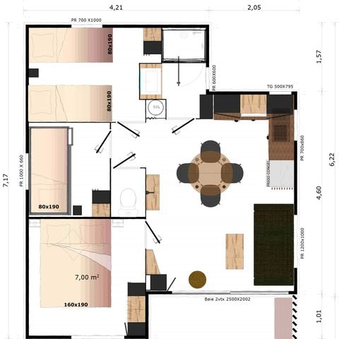 CHALET 7 people - Chalet A - 3 bedrooms - sleeps 6/7