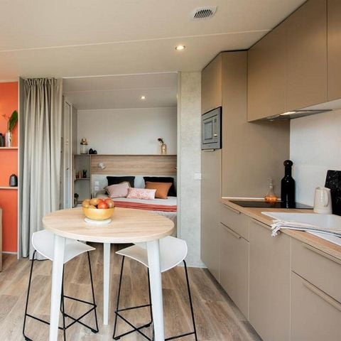 MOBILHOME 2 personnes - COTTAGE PREMIUM SPA SOMAIL 21 m² 1 ch 1 sdb B