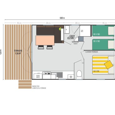 MOBILHOME 6 personnes - IRM LoggiaBay