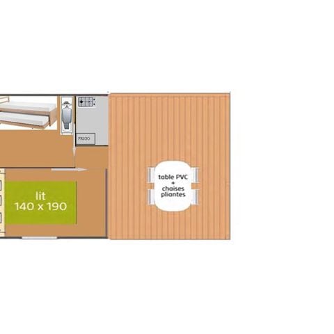 BungalowTent 4 personen - Tithome (zonder sanitair)