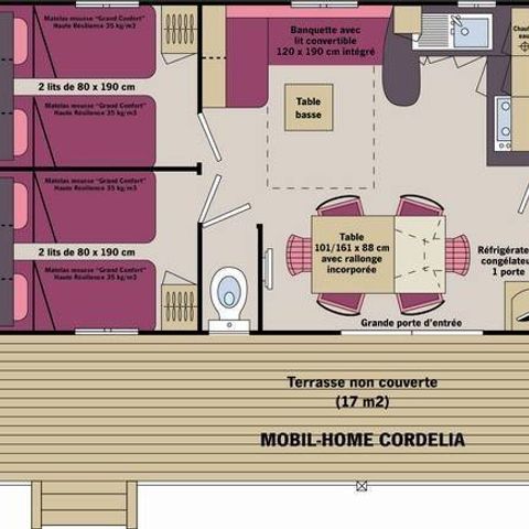 CASA MOBILE 8 persone - Cordelia 3 camere da letto