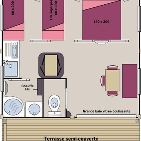 MOBILHEIM 5 Personen - Moréa