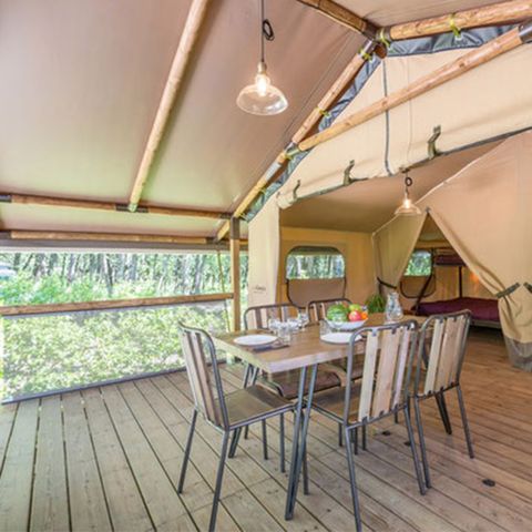 SAFARIZELT 5 Personen - Zelt Lodge Kenya auf Stelzen 2 Zimmer