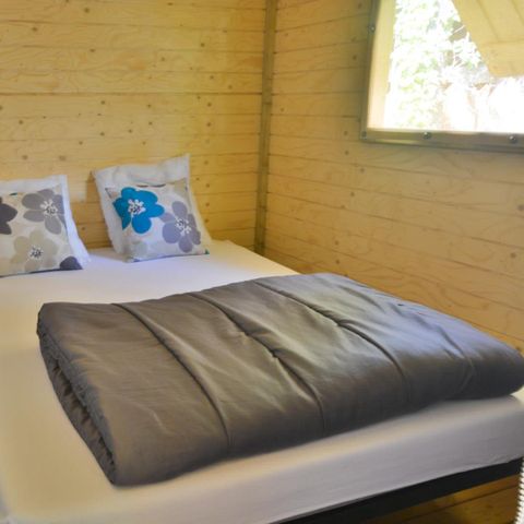 TENTE TOILE ET BOIS 5 personnes - Cabane Luxe