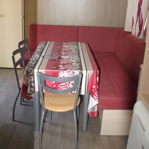 CASA MOBILE 4 persone - MOBIL HOME Aria condizionata - 2 camere da letto - 3,40 x 7,80m / Quercia verde