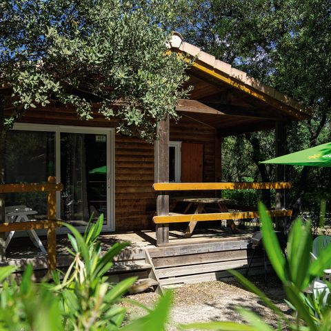 LODGE 6 personen - Lodge | Lodge Massereau | 3 slaapkamers | 6 pers. | Verhoogd terras | Airconditioning.